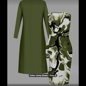 Elegant Army Green Maxi Dress